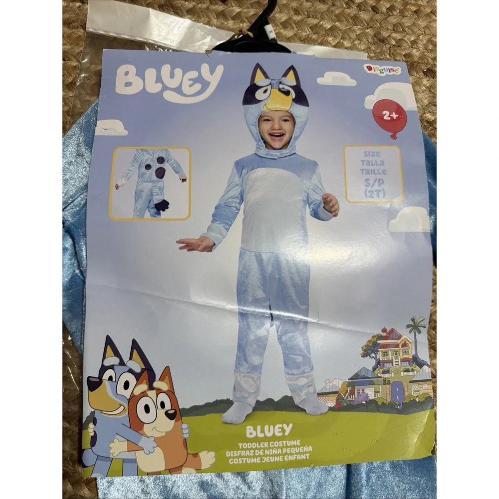 Disguise Disney Bluey Childrens TV Show Dog Cartoon Toddler Halloween Costume 2T